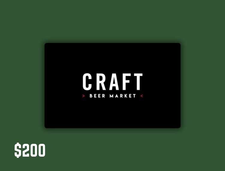 Buy a 200 CRAFT Gift Card CRAFT Beer Market